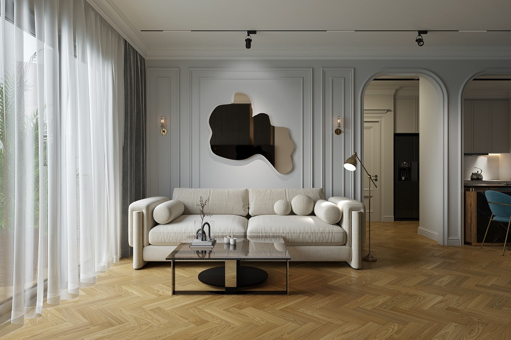 Кварцевый паркет Quartz Parquet Штучный паркет Вяз Кенигсберг 44-400-62 5/0.6 мм