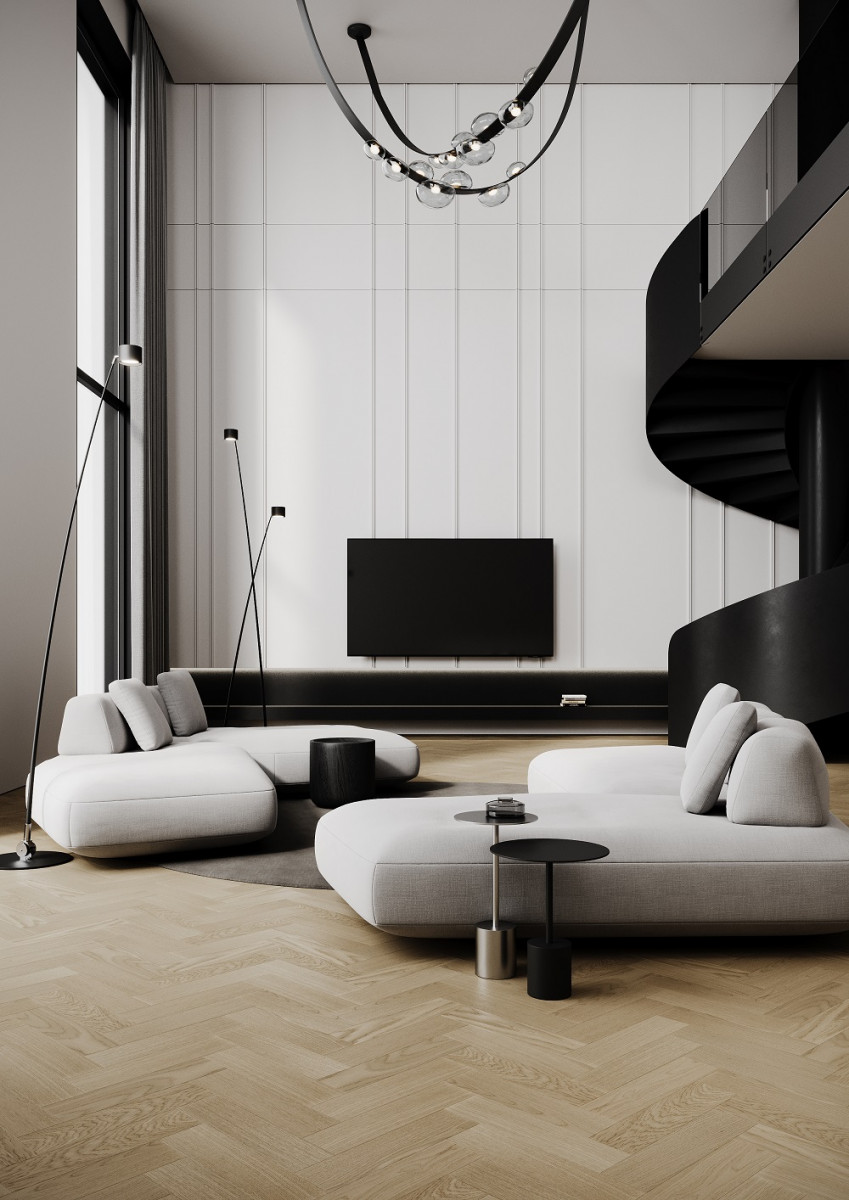 Кварцевый паркет Quartz Parquet Штучный паркет Дуб Бисквитный 44-1258-07 5/0,6 мм